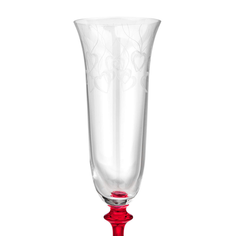 Ensemble de 6 verres à champagne Crystalex Bohemia