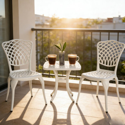Outdoor Bistro Set Ideal For Patio Afternoon Sips & Backyard Leisure Light Meals