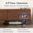 Extendable Walnut TV Stand For 65-100 Inches With 3 Drawers