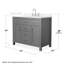 Beckett 42" Freestanding Single Bathroom Vanity with Quartz Top-8083779-8083829-8083833
