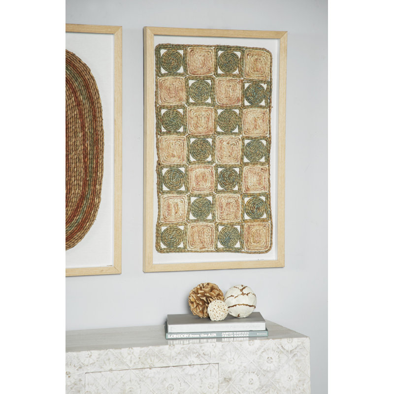 Farmhouse Abstract Wall Decor on Solid Wood