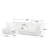 L-Shaped Slipcovered Sectional Sofa Couch