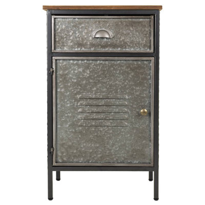 Dinan 42cm W Metal Bedside Table