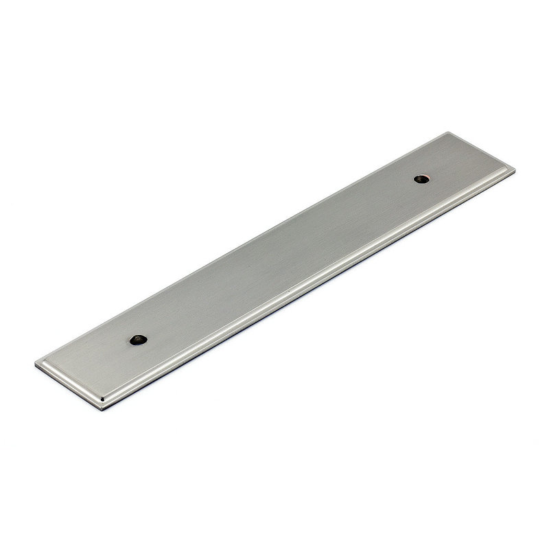 Plaque arrière en métal de traction transitionnel, Nickel brossé