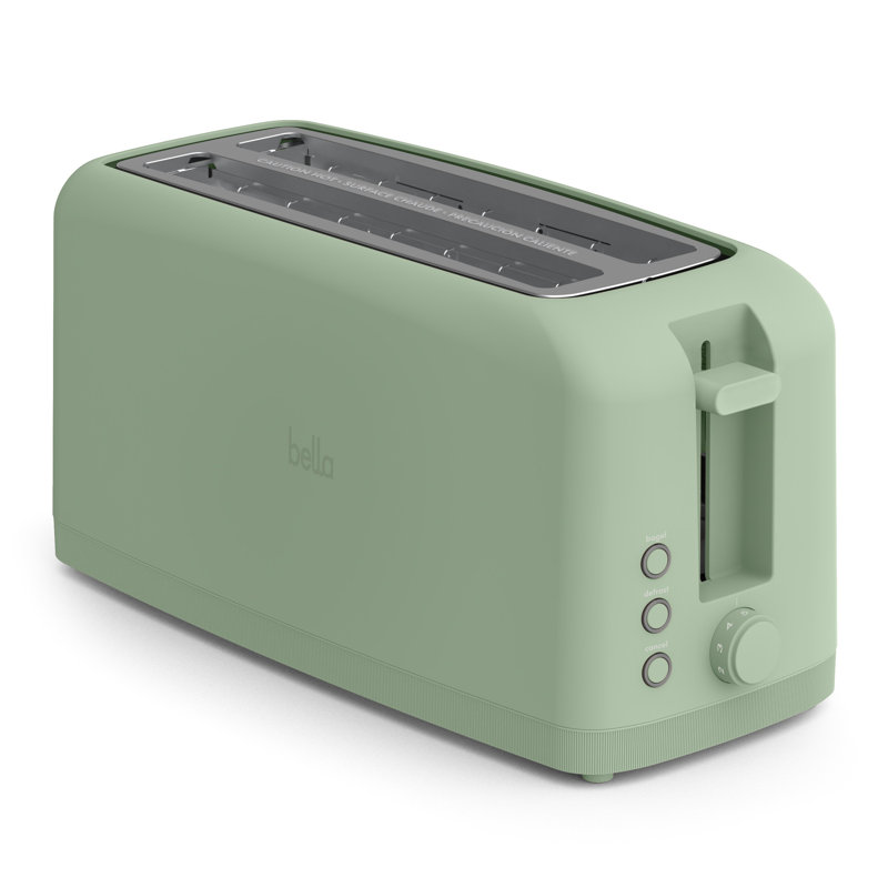 Bella 4-Slice Slim Long Slot Toaster, Seaglass