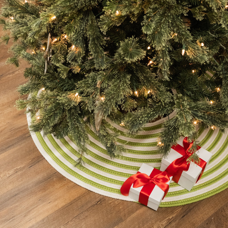 Jupe d'arbre bâtons de sucre d'orge, H 0,5 po x l 44 po, Vert