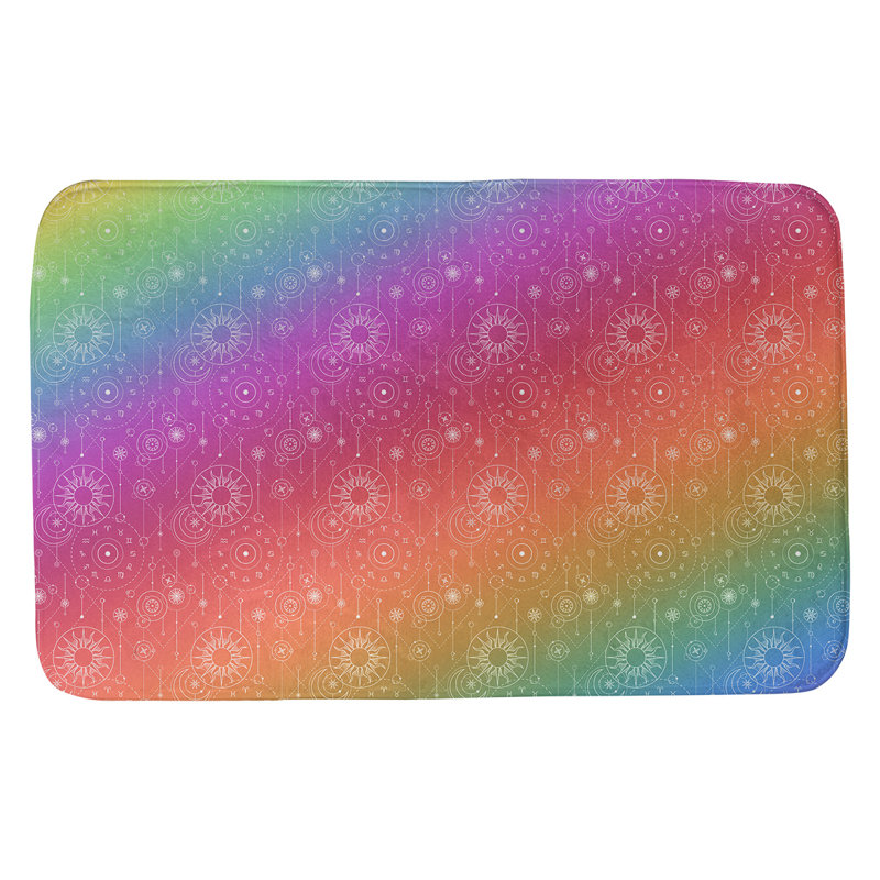 Leffel Memory Foam Non-Slip Bath Rug, 21" W x 34" L