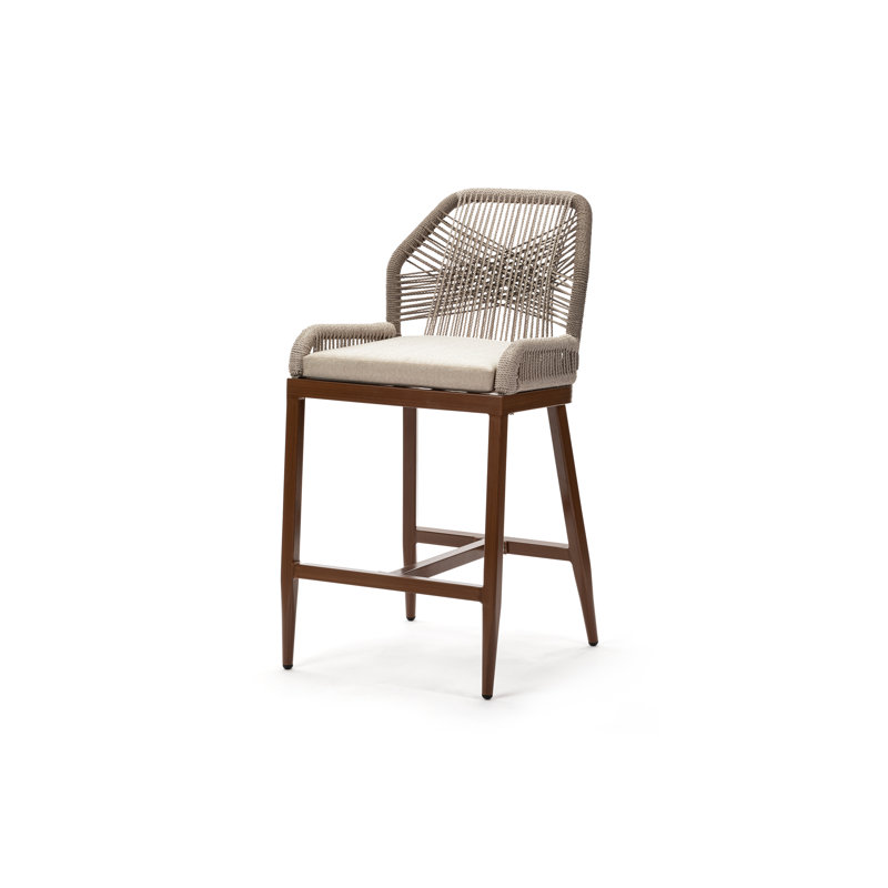 Tabouret de bar d'extérieur intérieur Giustino, Tabouret de bar (hauteur du siège de 30,5 po)