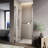 31.5'' - 33'' W x 72'' H Bi-Fold Semi-Frameless Shower Door with Clear Tempered Glass