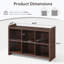 Bibliothèque de rangement à 6 cubes Addisin (l 44,9 po)-129508087