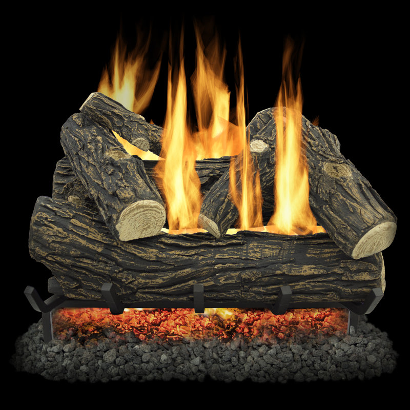 Willow 20'' W Natural Gas / Propane Fireplace Logs, 24" W