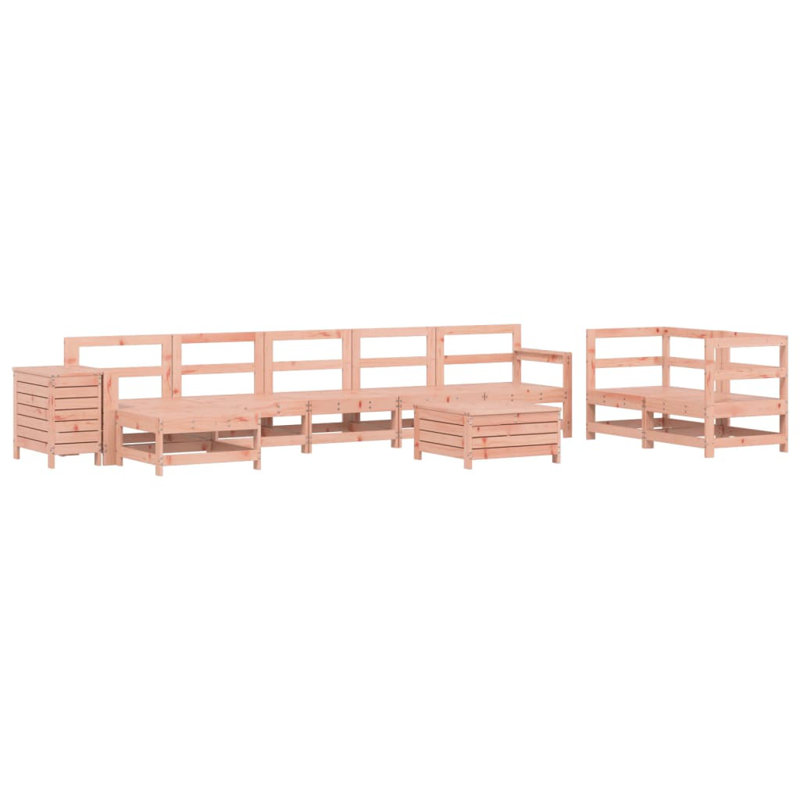 Wicker 9 - Person Garden Lounge Set