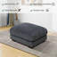 37" Corduroy Modular Ottoman – Convertible Sectional Footrest, Coffee Table & Seating-10112132