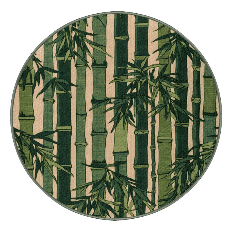  Tapis lavable hawaïen en bambou lavable, Rectangulaire 2 pi x 3 pi
