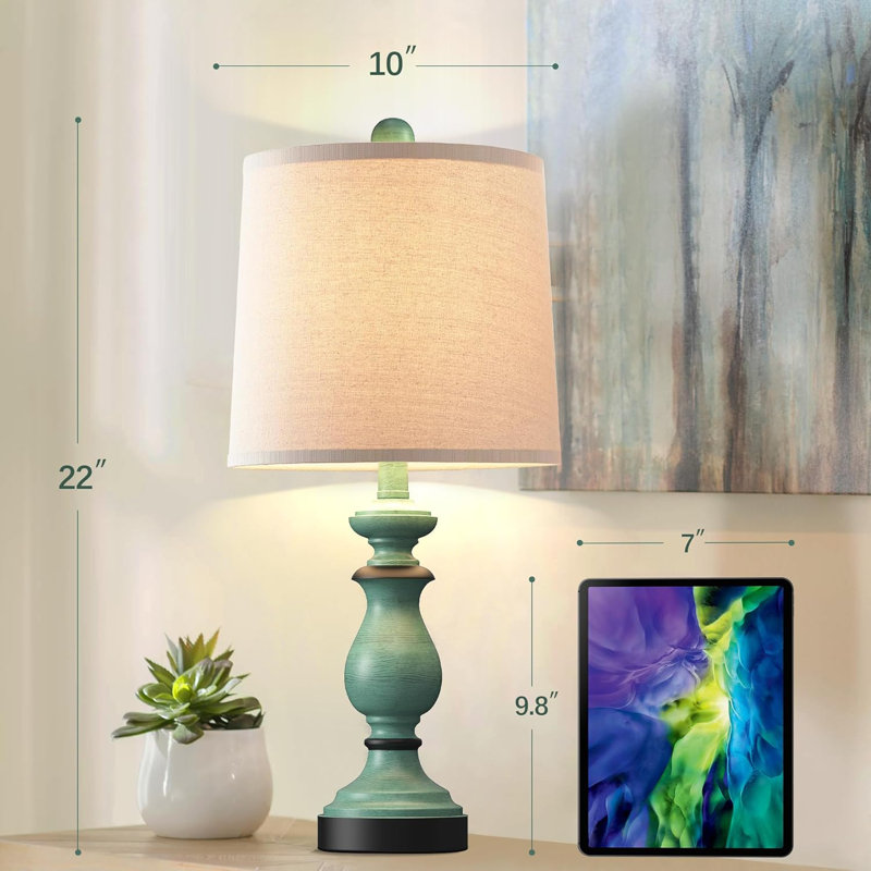 Ensemble de 2 lampes de table traditionnelles