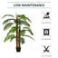 120cm Faux Palm Tree in Cement Pot