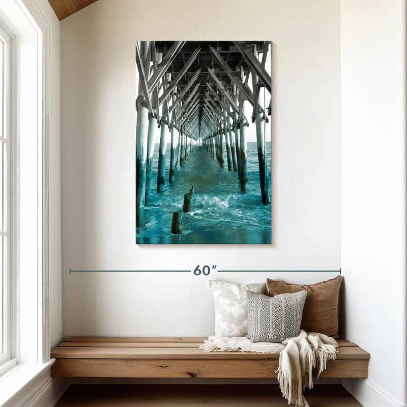 Teal dock i Aletra, H 45 po x l 30 po
