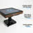 Foldable Ultra-Thin Automatic Mahjong Table with Wheels