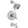 Victorian Tub and Shower Faucet Trim with Lever Handles and Monitor