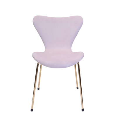Hiltrun 19.5'' H Velvet Upholstered Stacking Side Chair