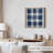 Abstract Blue Plaid Pattern IX Modern Unframed Art Print-2060680547