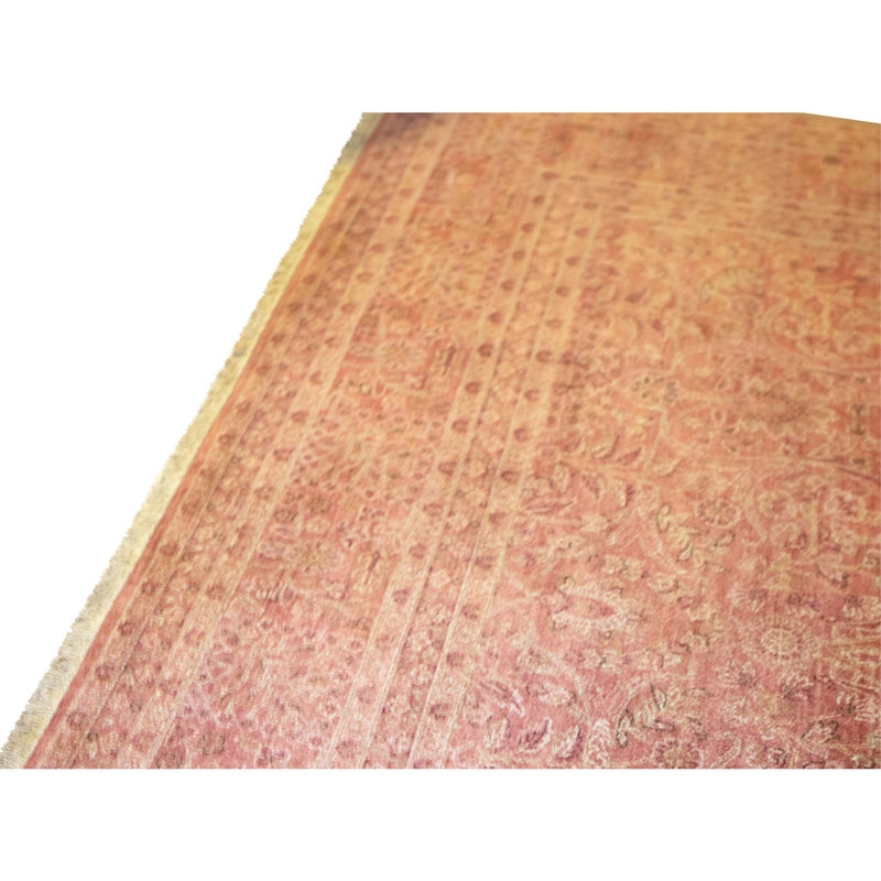 Hand Knotted Wool Area Rug in Aubergine