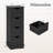 4-Drawer Bathroom Cabinet w/Cut-out Handles Anti-toppling Device Narrow Entryway-561230791