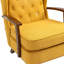 Fauteuil à oreilles rembourré Biali-592563460
