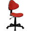  Chaise de bureau ergonomique et pivotante en tissu avec dossier et siège rembourrés-709034639