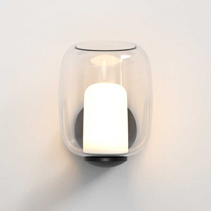 Aquina 1 - Light Armed Sconce, Matt Black
