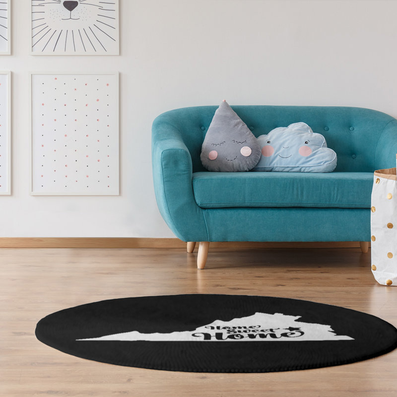 Chenille Indoor Rug, Round 5'