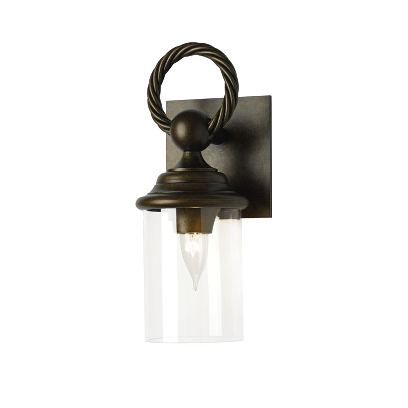 Cavo Outdoor Sconce, Clear, Coastal Bronze