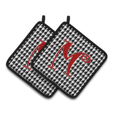 Cuisinier poignée Houndstooth