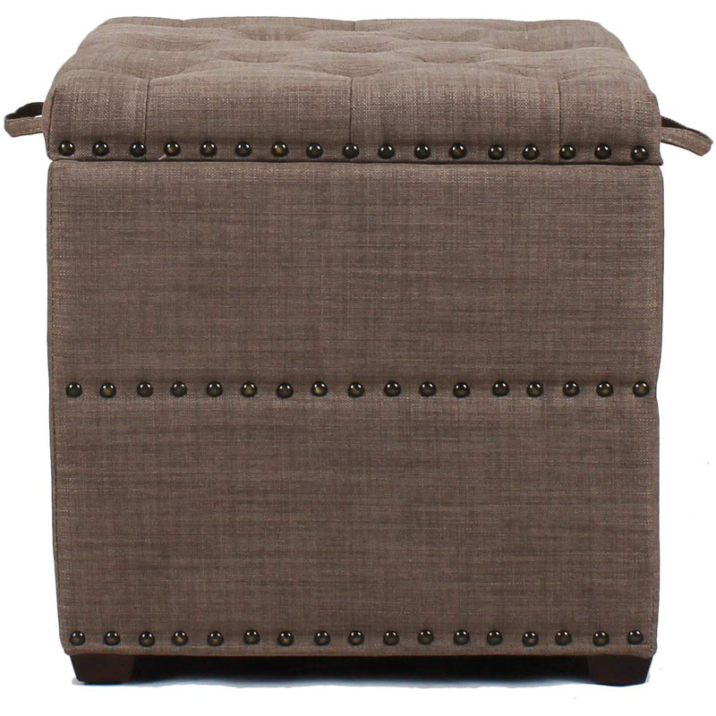 Mulloy Upholstered Ottoman, Brown