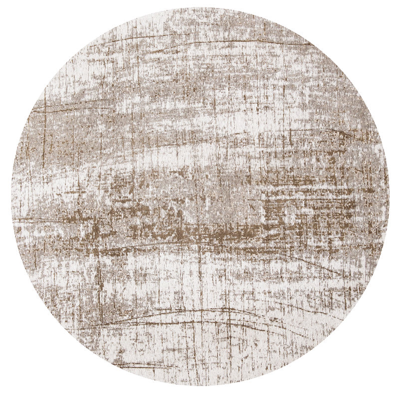 Elwell Abstract Recycled P.E.T Area Rug, Round 140cm