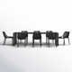 Farrah Rectangular 8 - Person 102"-118" Long Dining Set