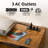 Meher 45'' W Record Player Stand with Charging Station and Media Shelves-352173031