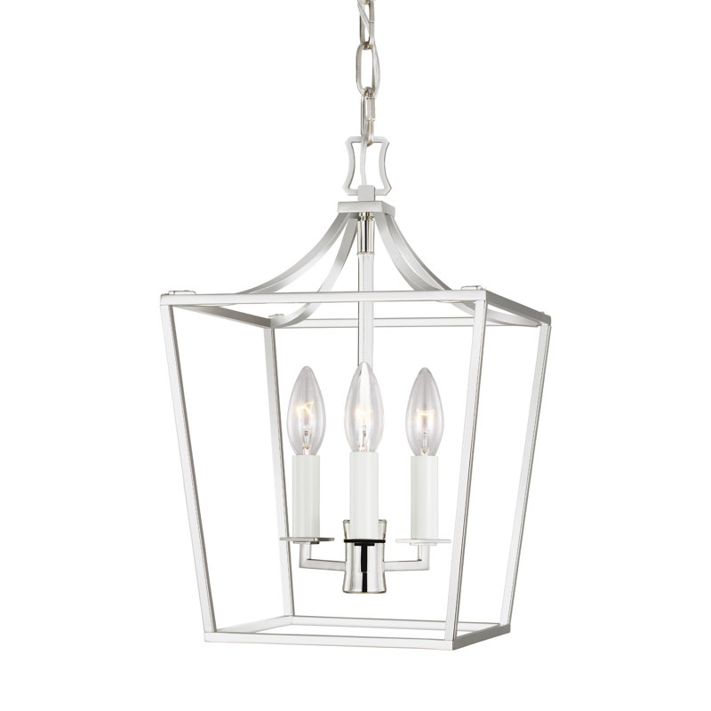Southold 3 - Light Chandelier, Polished Nickel