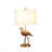 26" Matte Gold Flamingo Resin Table Lamp