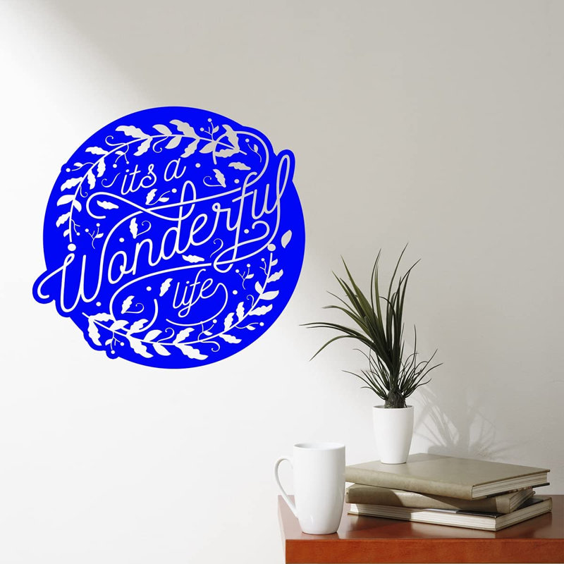 Adhésif décoratif, H 23 po x l 24 po, Bleu