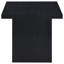 Table de bout carrée Exeter avec placage noir élégant et bois d'ingénierie durable, parfaite pour les espaces de vie minimalistes modernes