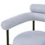 Chaise de salle à manger rembourrée avec pieds en métal, ensemble de 2-1271854351