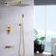 Pomme de douche murale à effet pluie de 10 pouces, disque en céramique, pomme de douche à joint équilibré, système,-127377178