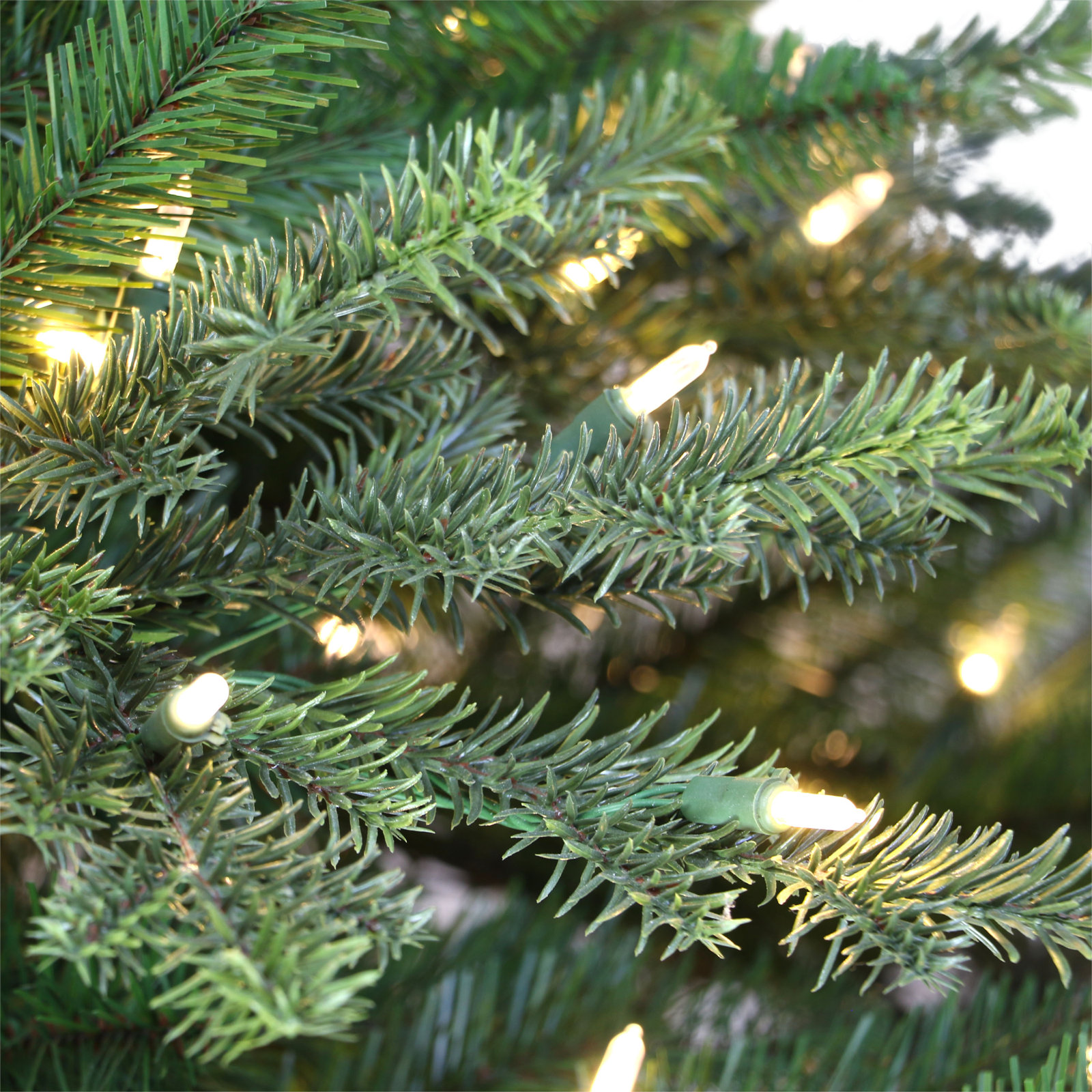 90' Lighted Artificial Fir Christmas Tree