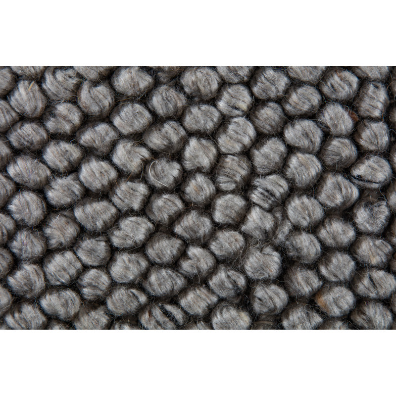 Tapis gris crocheté à la main Kiersten, Rectangle 5 pi x 7 pi