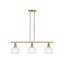 3 - Light Brushed Brass Pendant