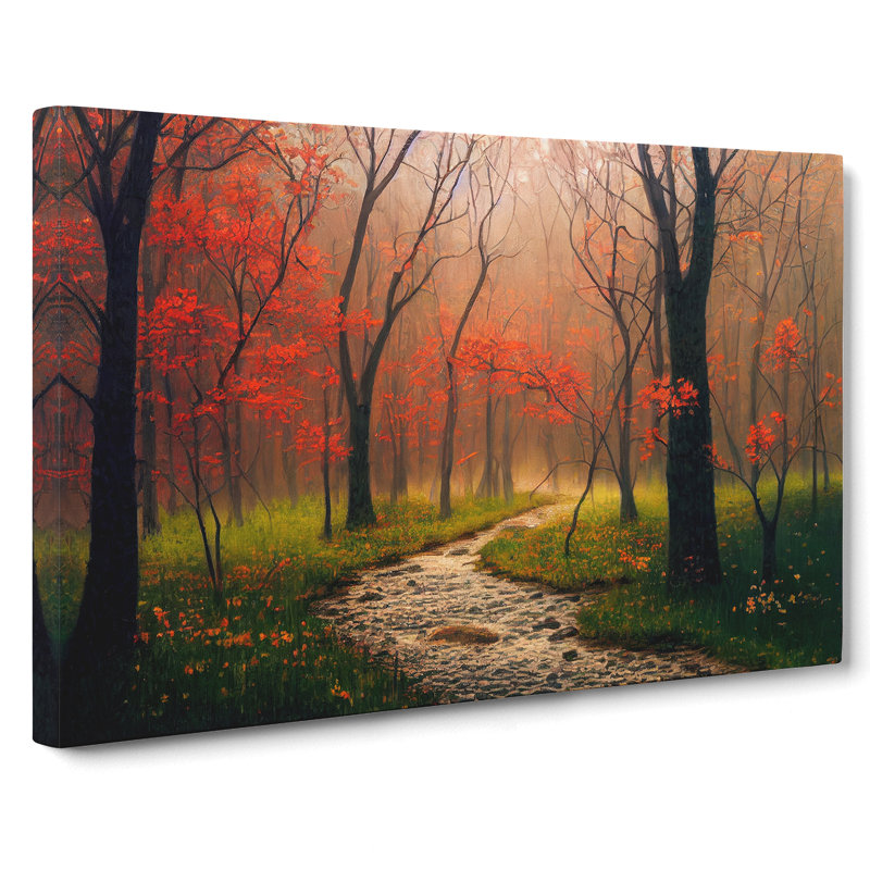 Captivating Spring Forest - Wrapped Canvas Photograph - Wrapped Canvas, 50cm H x 76cm W x 3cm D