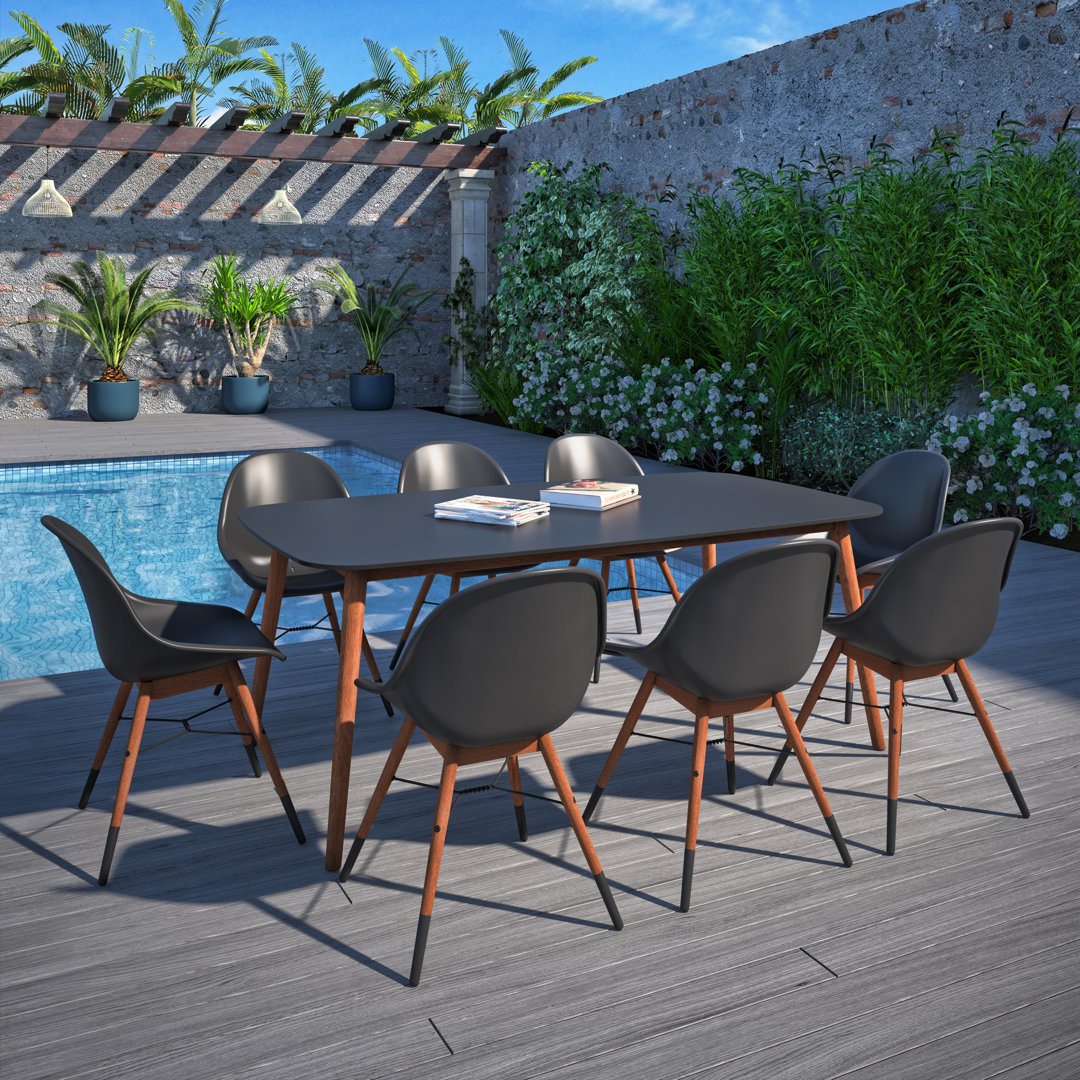 Anautica 8 - Person Patio Dining Set with Rectangular Table Lark Manor™