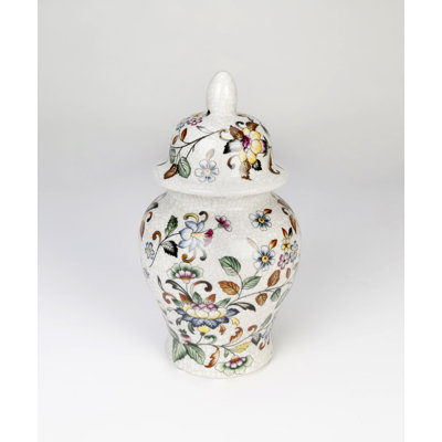 Hahira 10.5'' Porcelain Ginger Jar