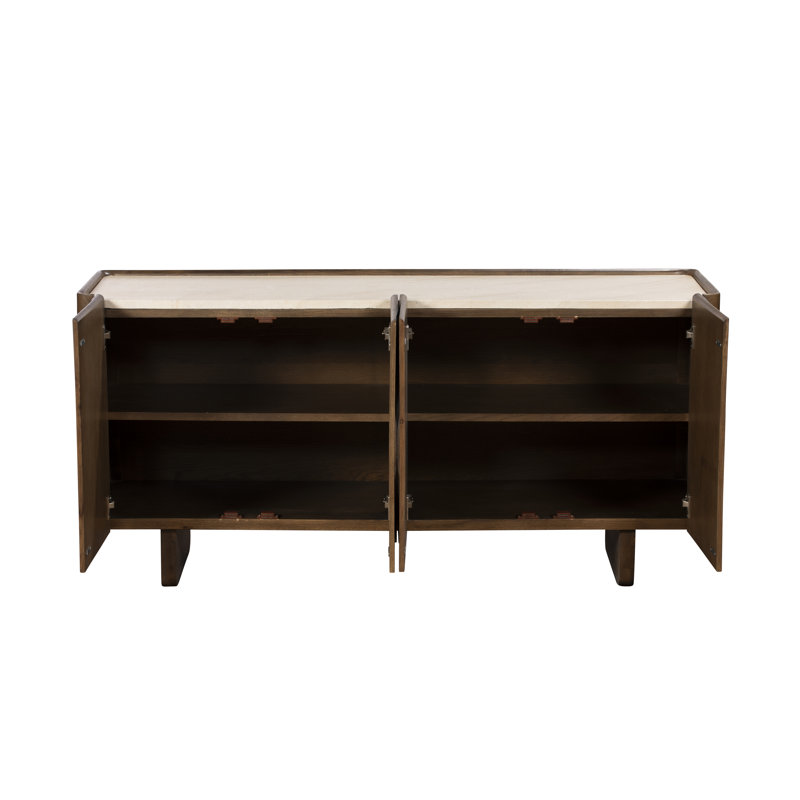 160 cm W Oak Solid Wood Sideboard